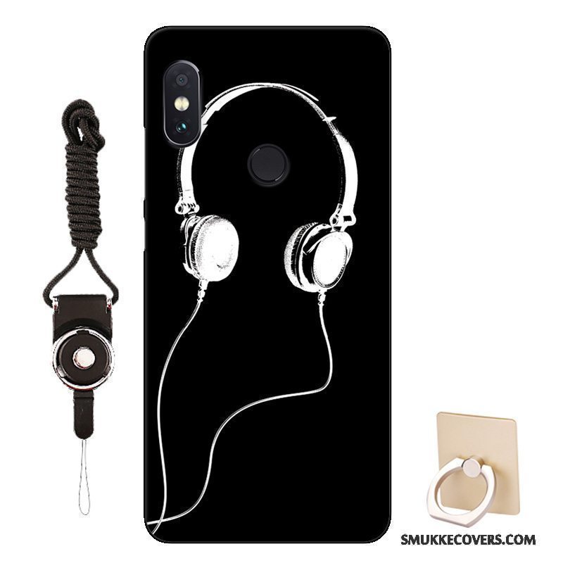 Etui Redmi Note 5 Pro Blød Rød Lille Sektion, Cover Redmi Note 5 Pro Cartoon Telefonsort