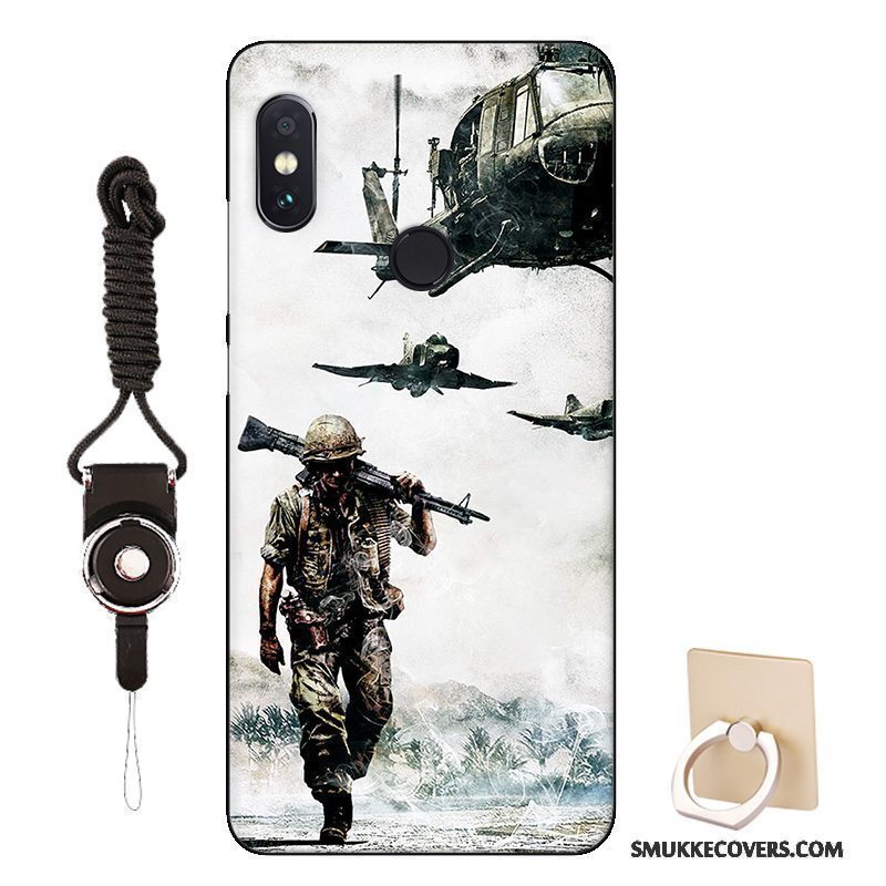 Etui Redmi Note 5 Pro Blød Rød Lille Sektion, Cover Redmi Note 5 Pro Cartoon Telefonsort