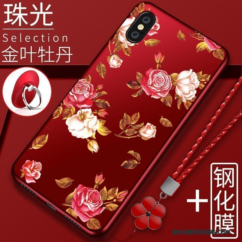 Etui Redmi Note 5 Pro Silikone Anti-fald Trend, Cover Redmi Note 5 Pro Blød Telefonrød