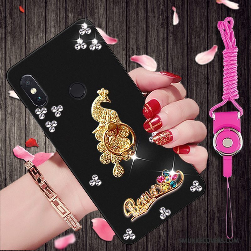 Etui Redmi Note 5 Pro Strass Telefonlille Sektion, Cover Redmi Note 5 Pro Beskyttelse Rød Trend