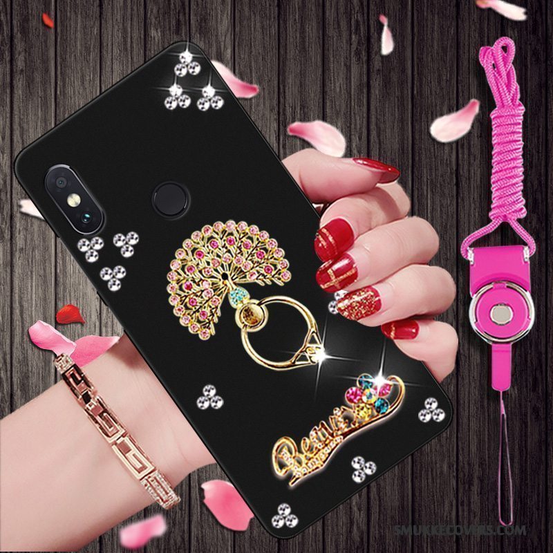 Etui Redmi Note 5 Pro Strass Telefonlille Sektion, Cover Redmi Note 5 Pro Beskyttelse Rød Trend