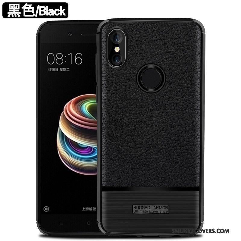 Etui Redmi Note 5 Pro Tasker Af Personlighed Telefon, Cover Redmi Note 5 Pro Silikone Anti-fald Rød