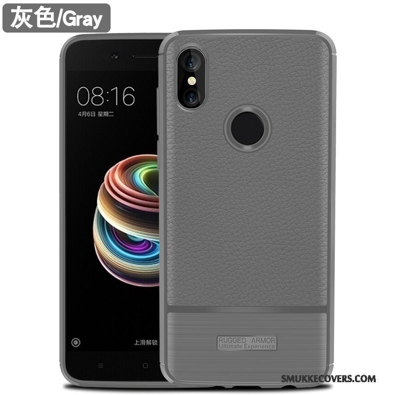 Etui Redmi Note 5 Tasker Rød Sort, Cover Redmi Note 5 Silikone Anti-fald Af Personlighed