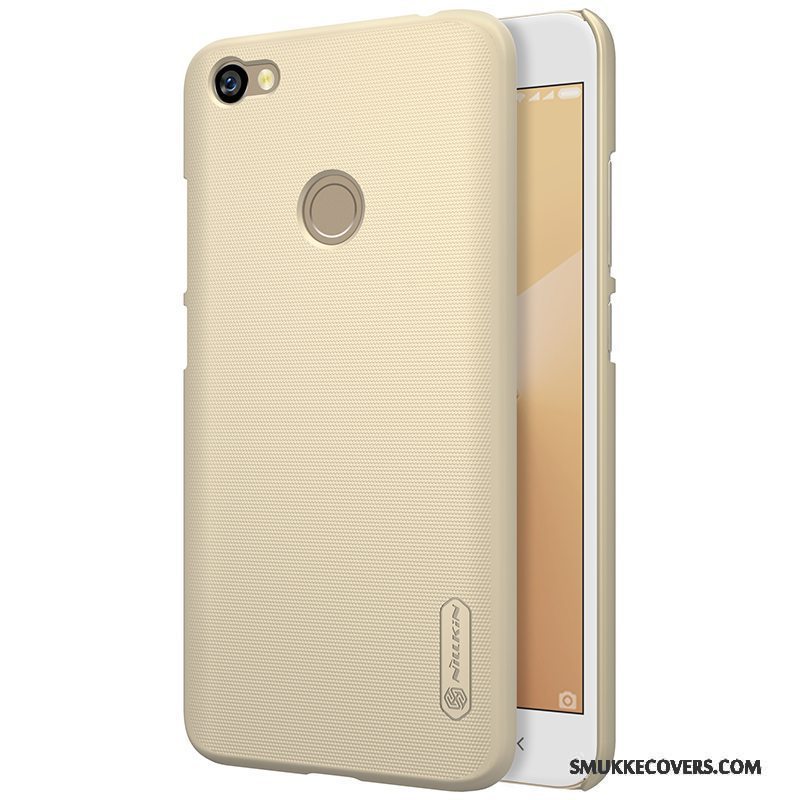 Etui Redmi Note 5a Beskyttelse Hvid Rød, Cover Redmi Note 5a Nubuck Telefon