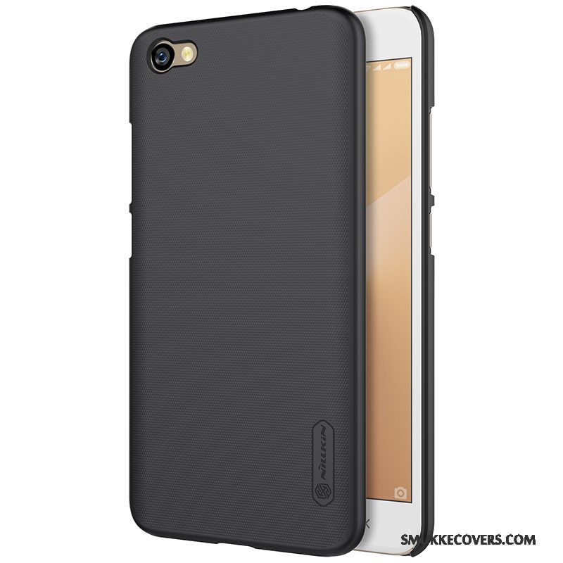 Etui Redmi Note 5a Beskyttelse Hvid Rød, Cover Redmi Note 5a Nubuck Telefon