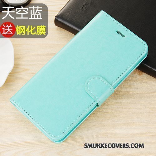 Etui Redmi Note 5a Blød Anti-fald Rød, Cover Redmi Note 5a Læder Telefon