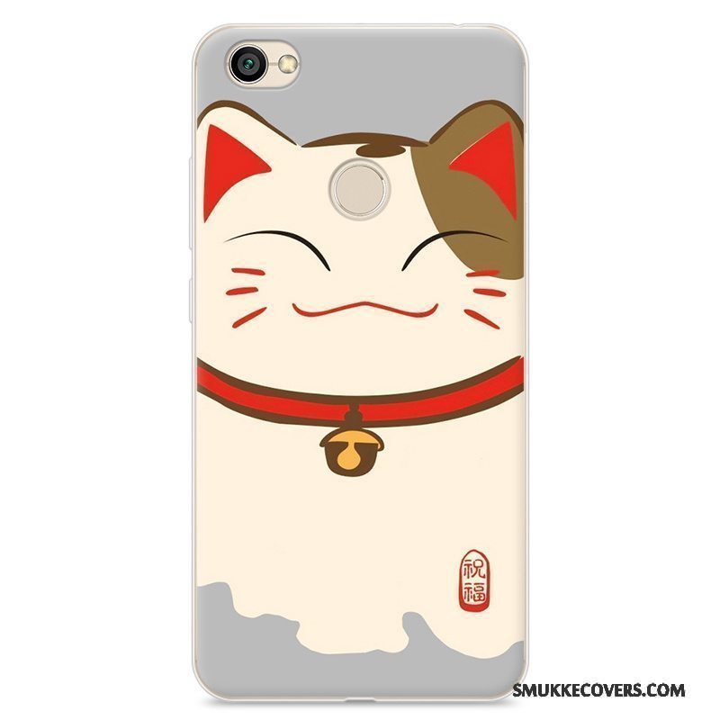 Etui Redmi Note 5a Cartoon Lille Sektion Telefon, Cover Redmi Note 5a Silikone Rød Anti-fald