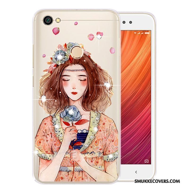 Etui Redmi Note 5a Farve Telefonlille Sektion, Cover Redmi Note 5a Cartoon Høj Rød