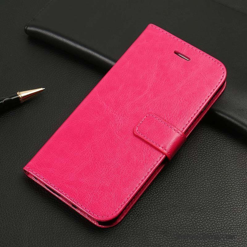 Etui Redmi Note 5a Folio Rød Telefon, Cover Redmi Note 5a Læder