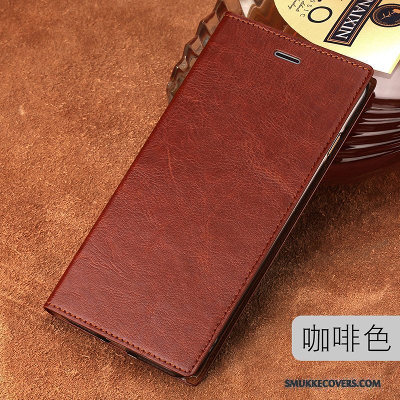 Etui Redmi Note 5a Folio Telefonrød, Cover Redmi Note 5a Tasker Sort Lille Sektion