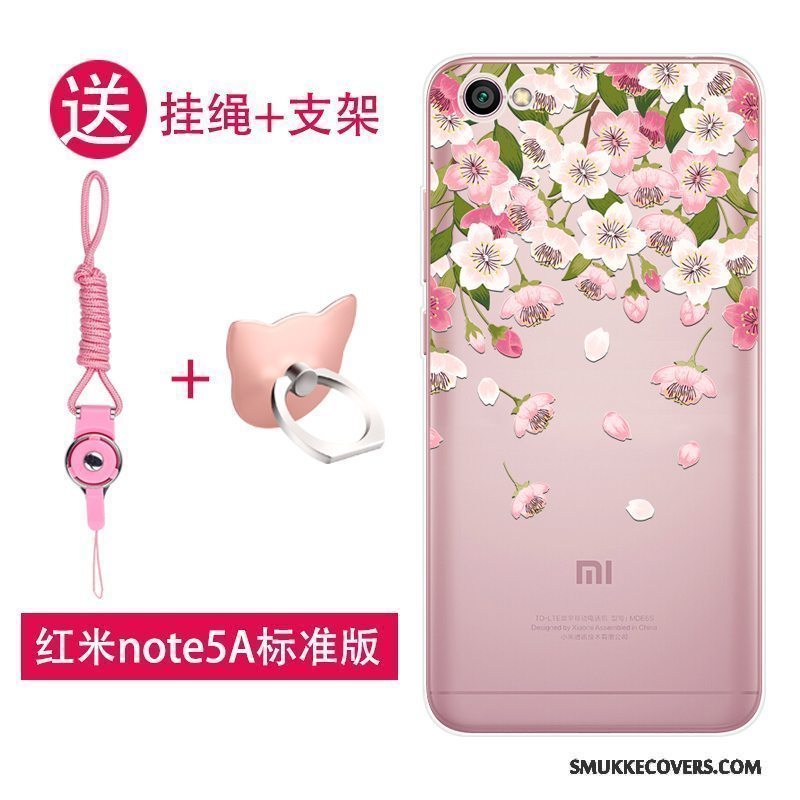 Etui Redmi Note 5a Silikone Smuk Af Personlighed, Cover Redmi Note 5a Tasker Lille Sektion Telefon