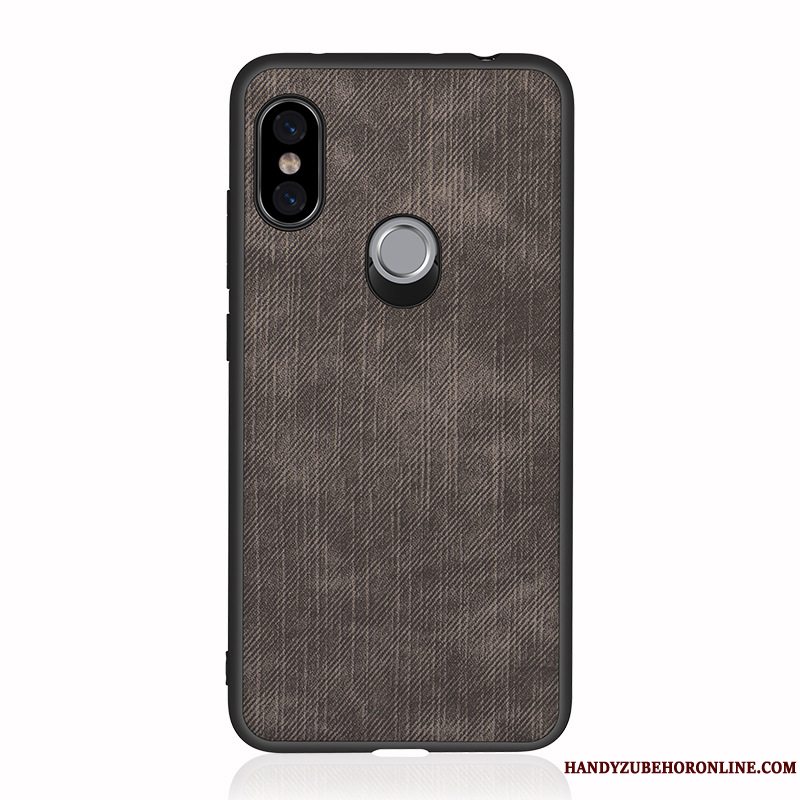 Etui Redmi Note 6 Pro Beskyttelse Rød Mønster, Cover Redmi Note 6 Pro Til Denim