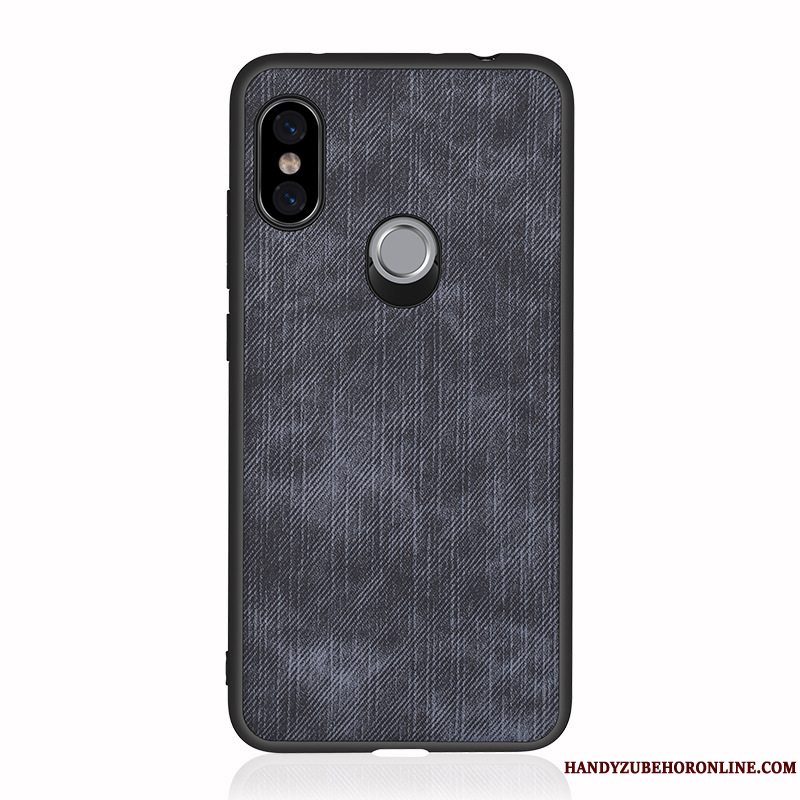 Etui Redmi Note 6 Pro Beskyttelse Rød Mønster, Cover Redmi Note 6 Pro Til Denim