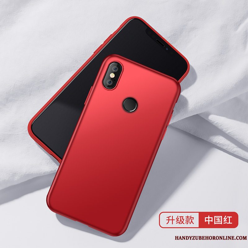 Etui Redmi Note 6 Pro Silikone Telefonrød, Cover Redmi Note 6 Pro Blød Lille Sektion Grøn