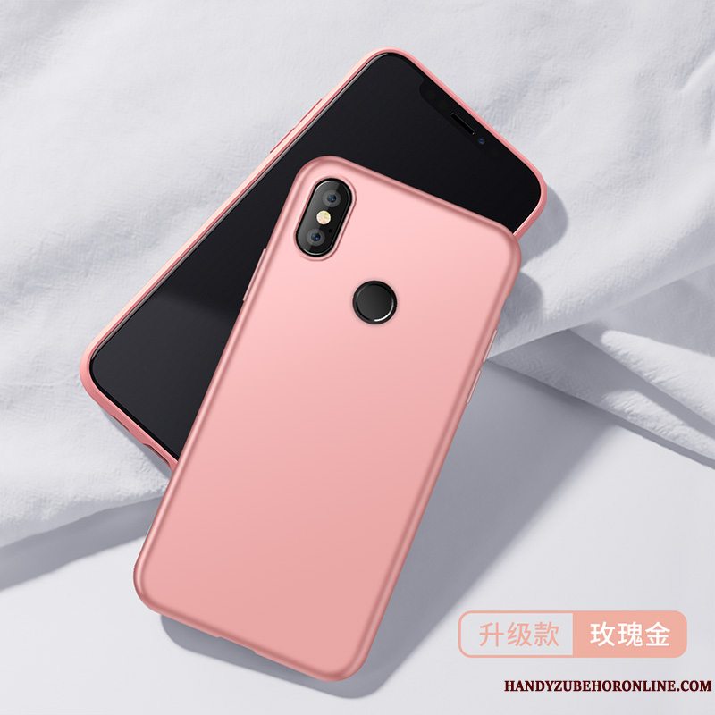 Etui Redmi Note 6 Pro Silikone Telefonrød, Cover Redmi Note 6 Pro Blød Lille Sektion Grøn