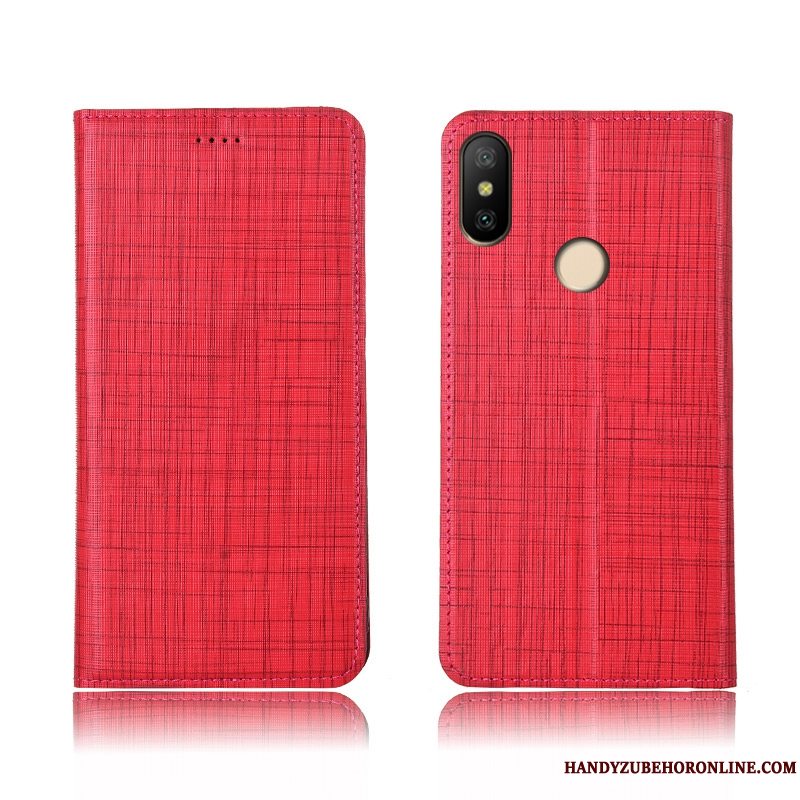 Etui Redmi Note 6 Pro Tasker Blå Rød, Cover Redmi Note 6 Pro Blød Telefonny
