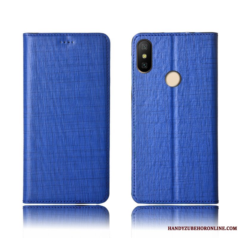 Etui Redmi Note 6 Pro Tasker Blå Rød, Cover Redmi Note 6 Pro Blød Telefonny