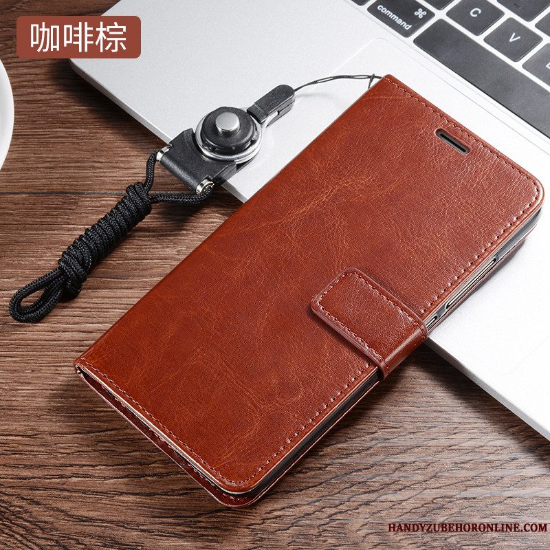 Etui Redmi Note 6 Pro Tasker Business Rød, Cover Redmi Note 6 Pro Blød Sort Telefon