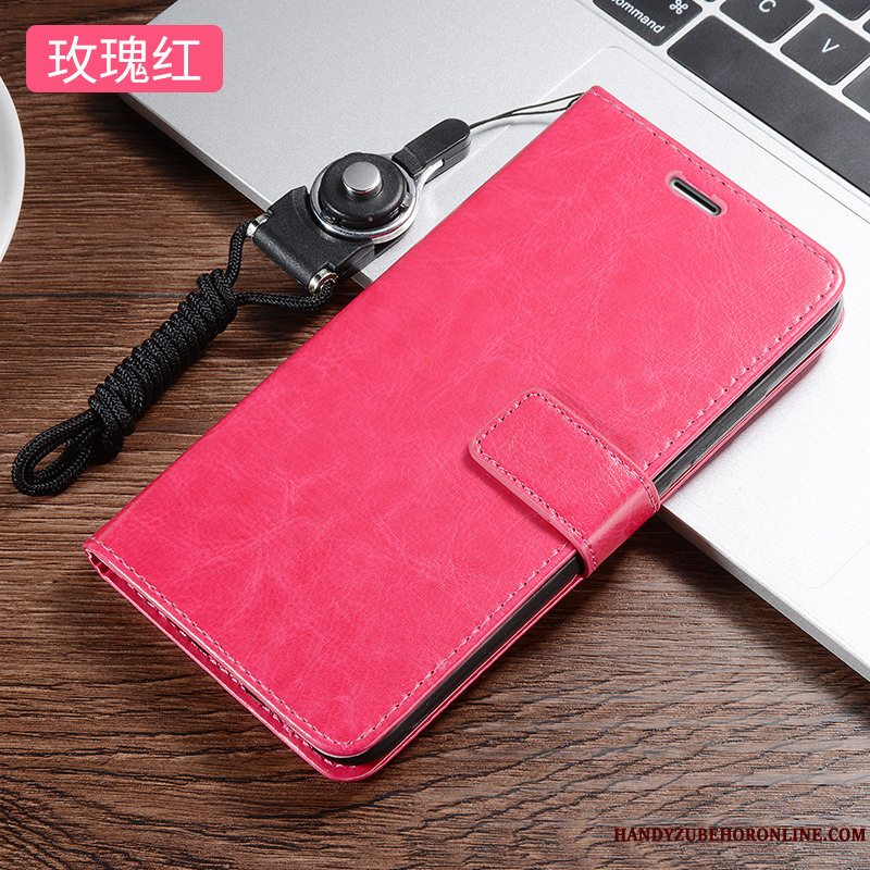 Etui Redmi Note 6 Pro Tasker Business Rød, Cover Redmi Note 6 Pro Blød Sort Telefon