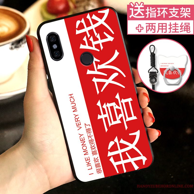 Etui Redmi Note 6 Pro Tasker Telefonrød, Cover Redmi Note 6 Pro Kreativ Af Personlighed Nubuck