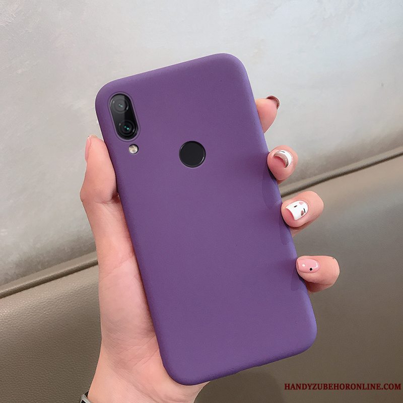 Etui Redmi Note 7 Beskyttelse Nubuck Rød, Cover Redmi Note 7 Blød Grøn Anti-fald