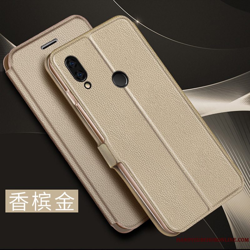 Etui Redmi Note 7 Beskyttelse Rød Guld, Cover Redmi Note 7 Tasker Telefonanti-fald