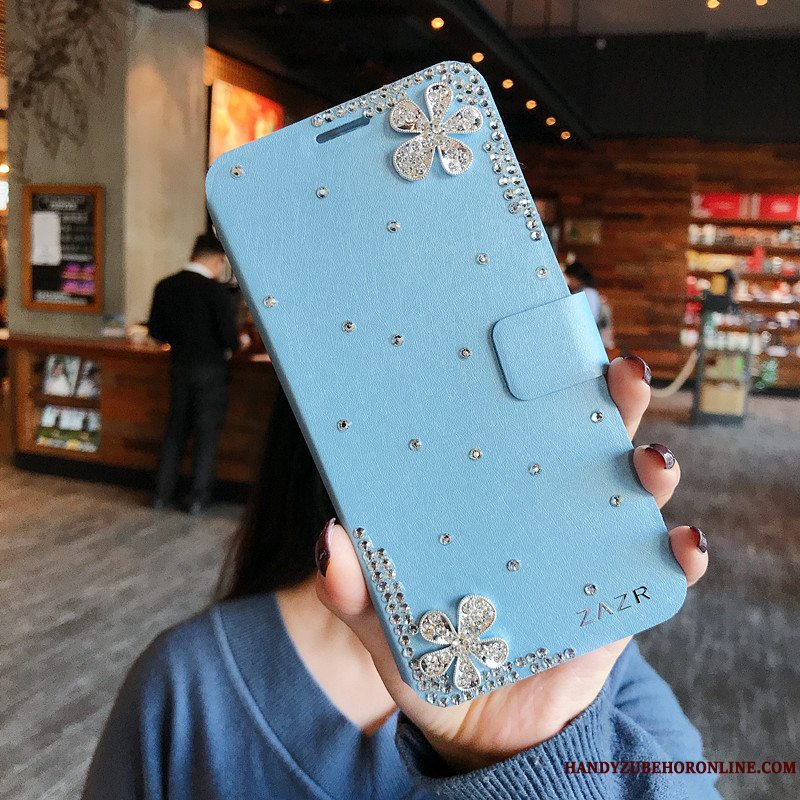 Etui Redmi Note 7 Folio Rød Hvid, Cover Redmi Note 7 Kreativ Af Personlighed Guld