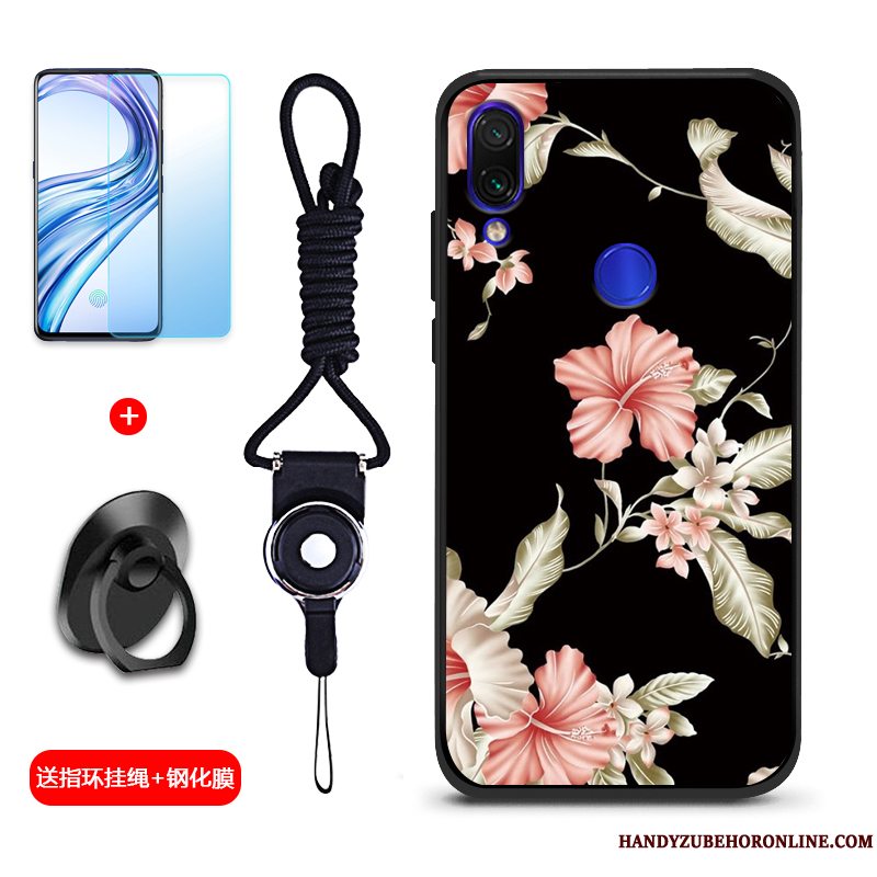 Etui Redmi Note 7 Silikone Telefonaf Personlighed, Cover Redmi Note 7 Beskyttelse Anti-fald Rød