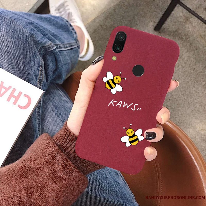 Etui Redmi Note 7 Tasker Smuk Elskeren, Cover Redmi Note 7 Cartoon Nubuck Lille Sektion