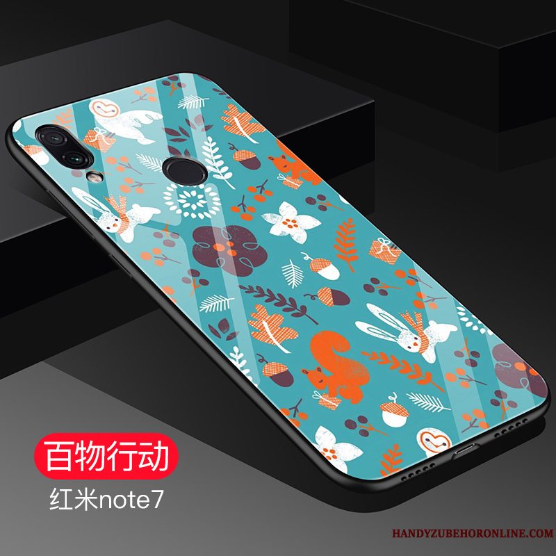 Etui Redmi Note 7 Tasker Telefonaf Personlighed, Cover Redmi Note 7 Kreativ Lille Sektion Net Red