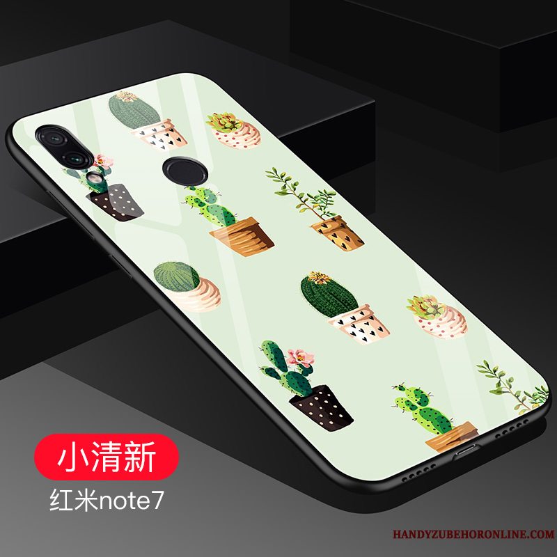 Etui Redmi Note 7 Tasker Telefonaf Personlighed, Cover Redmi Note 7 Kreativ Lille Sektion Net Red