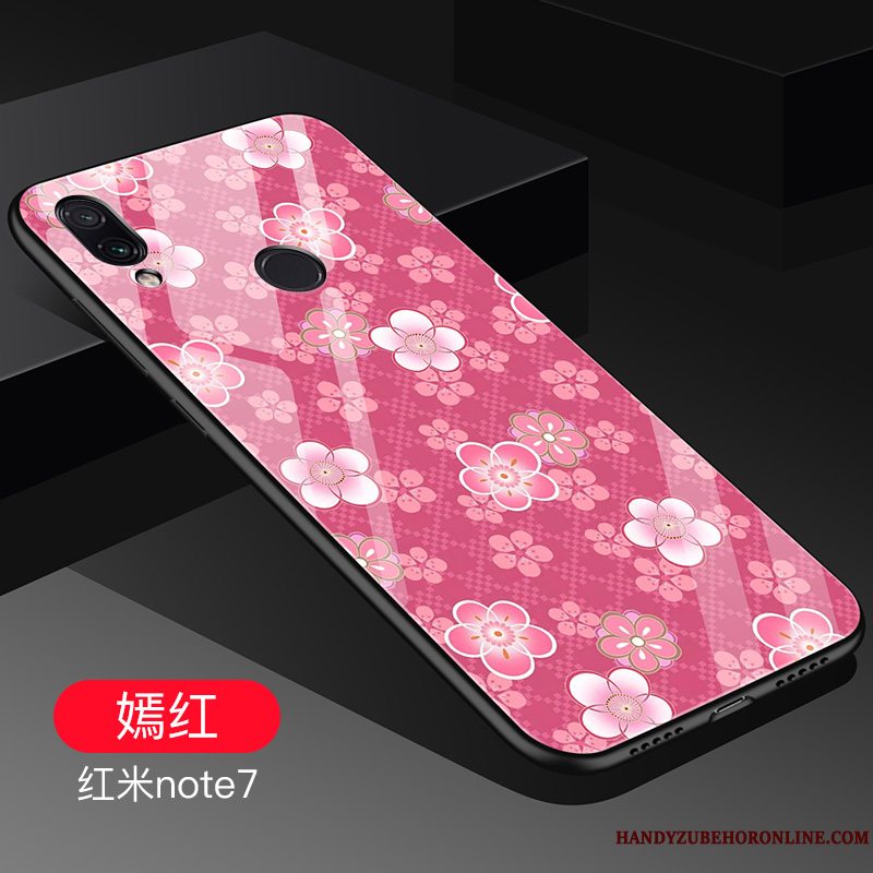 Etui Redmi Note 7 Tasker Telefonaf Personlighed, Cover Redmi Note 7 Kreativ Lille Sektion Net Red