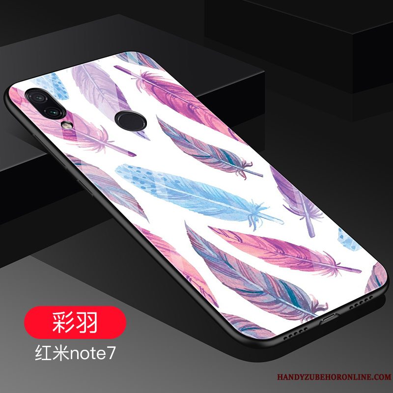 Etui Redmi Note 7 Tasker Telefonaf Personlighed, Cover Redmi Note 7 Kreativ Lille Sektion Net Red