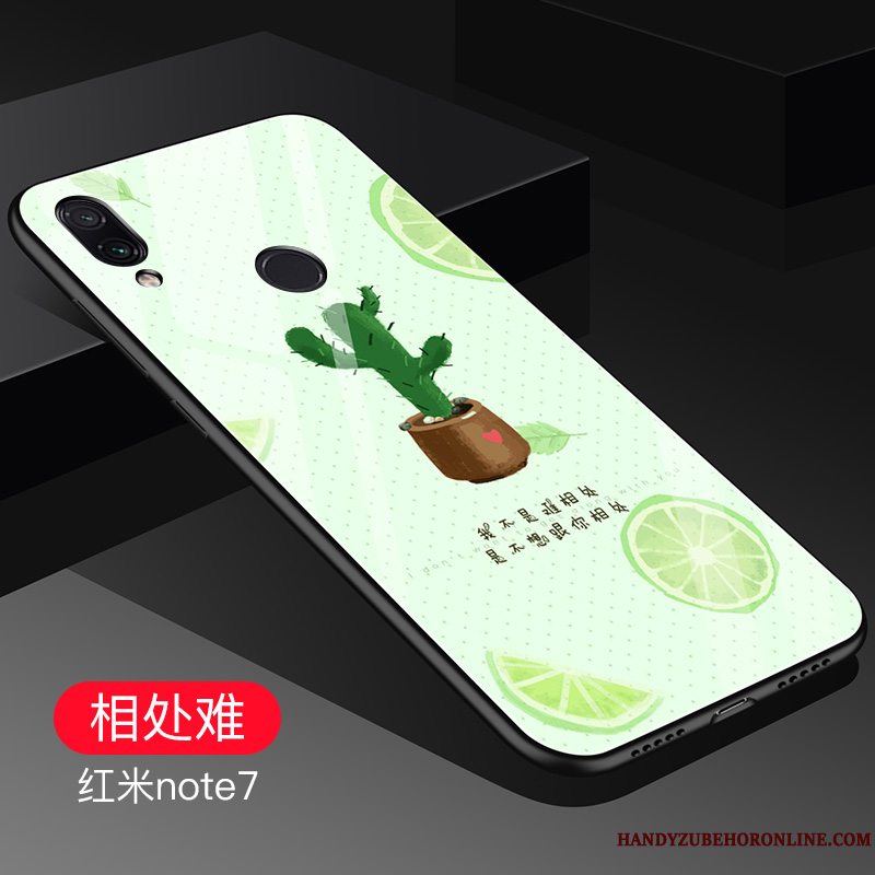 Etui Redmi Note 7 Tasker Telefonaf Personlighed, Cover Redmi Note 7 Kreativ Lille Sektion Net Red