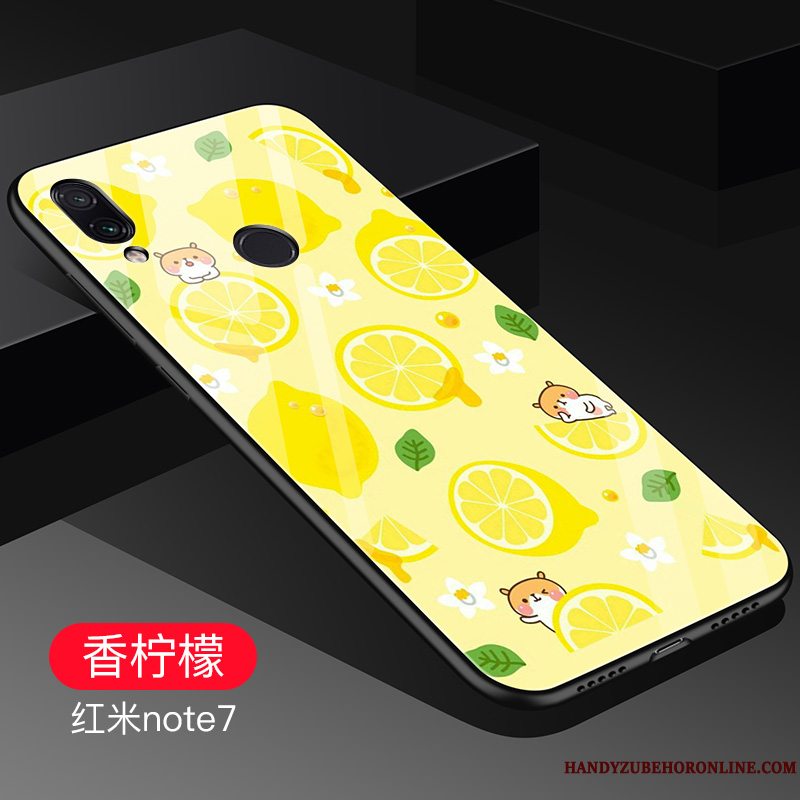 Etui Redmi Note 7 Tasker Telefonaf Personlighed, Cover Redmi Note 7 Kreativ Lille Sektion Net Red