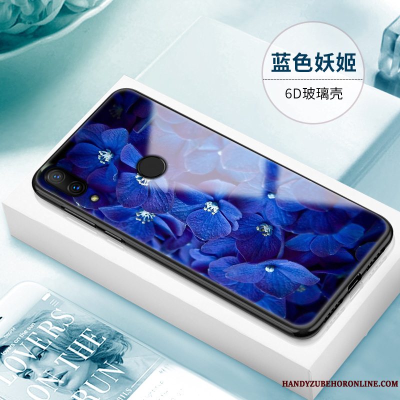 Etui Redmi Note 7 Tasker Telefonspejl, Cover Redmi Note 7 Rød Glas