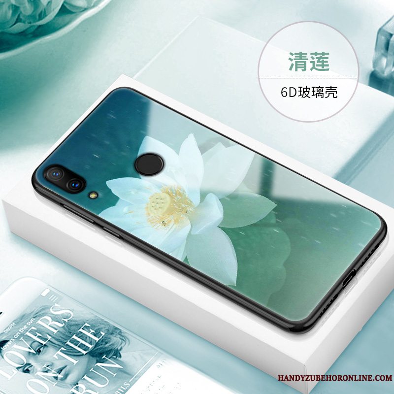 Etui Redmi Note 7 Tasker Telefonspejl, Cover Redmi Note 7 Rød Glas