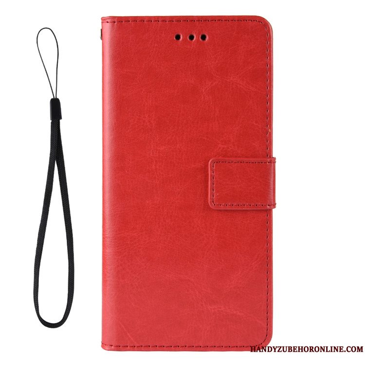 Etui Redmi Note 8 Pro Beskyttelse Lille Sektion Mønster, Cover Redmi Note 8 Pro Folio Telefonrød