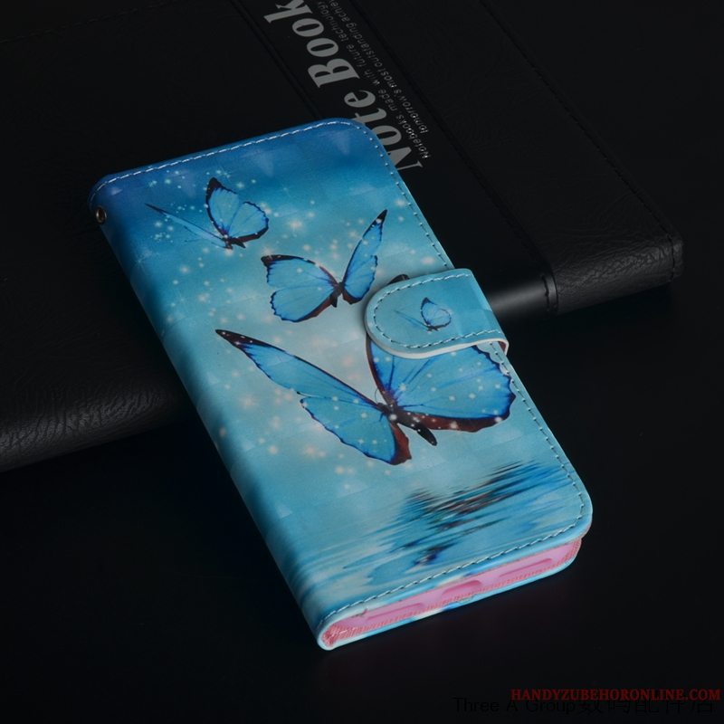 Etui Redmi Note 8 Pro Beskyttelse Rød Af Personlighed, Cover Redmi Note 8 Pro Folio Anti-fald Telefon
