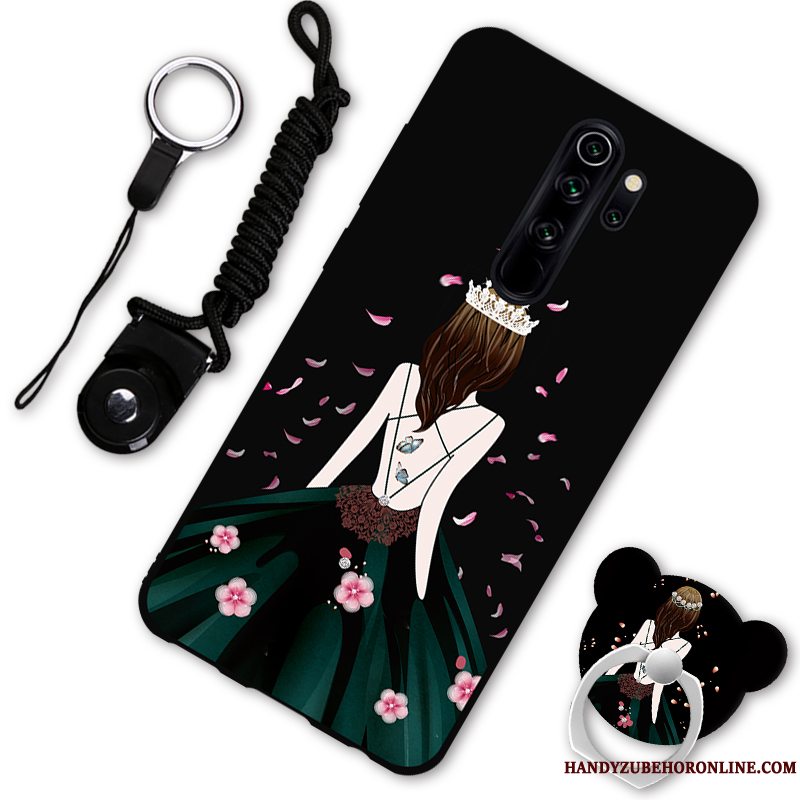 Etui Redmi Note 8 Pro Cartoon Anti-fald Elskeren, Cover Redmi Note 8 Pro Support Telefonrød