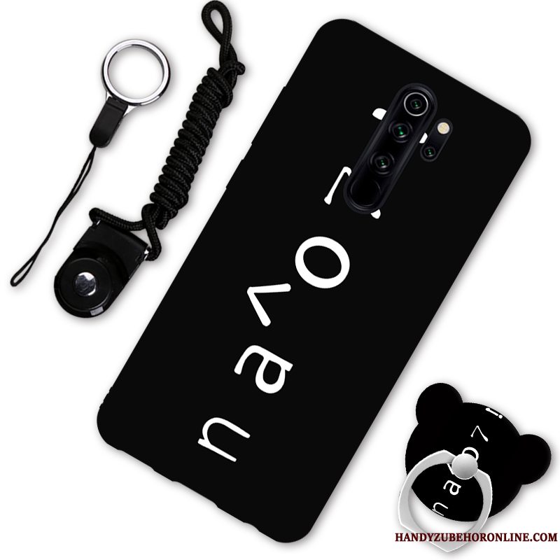 Etui Redmi Note 8 Pro Cartoon Anti-fald Elskeren, Cover Redmi Note 8 Pro Support Telefonrød