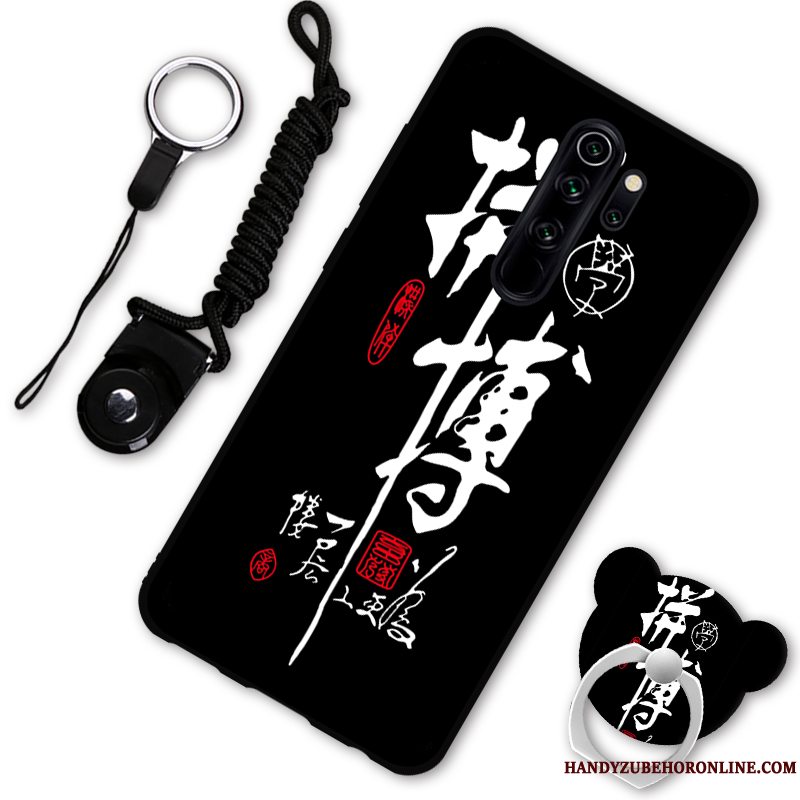 Etui Redmi Note 8 Pro Cartoon Anti-fald Elskeren, Cover Redmi Note 8 Pro Support Telefonrød