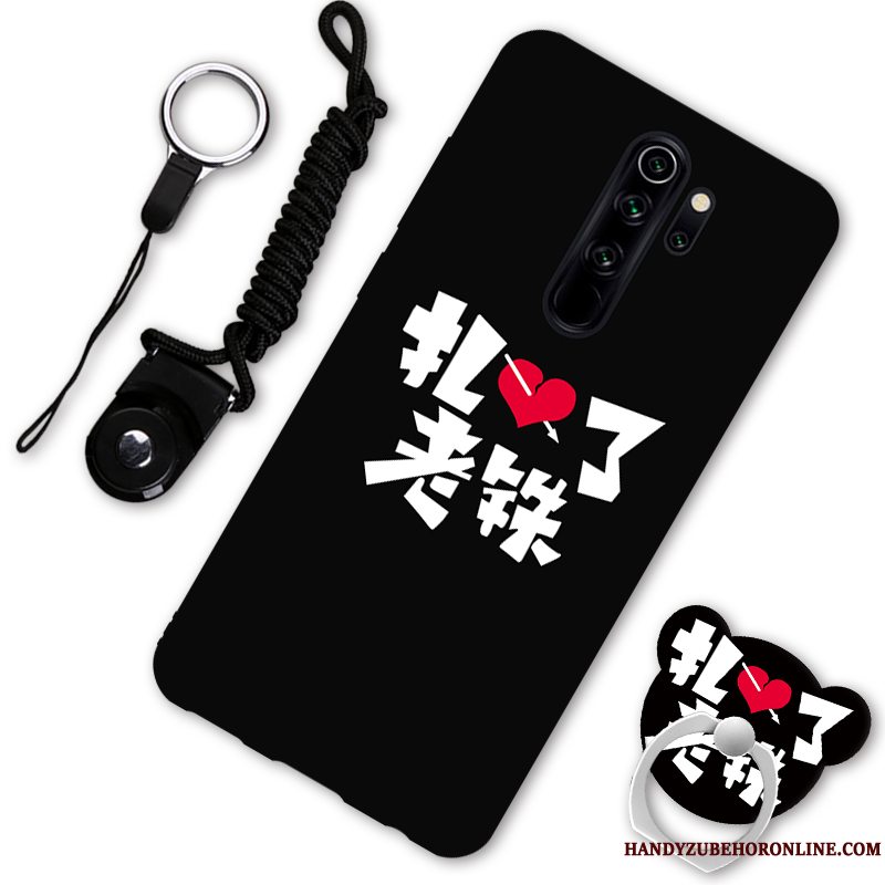 Etui Redmi Note 8 Pro Cartoon Anti-fald Elskeren, Cover Redmi Note 8 Pro Support Telefonrød