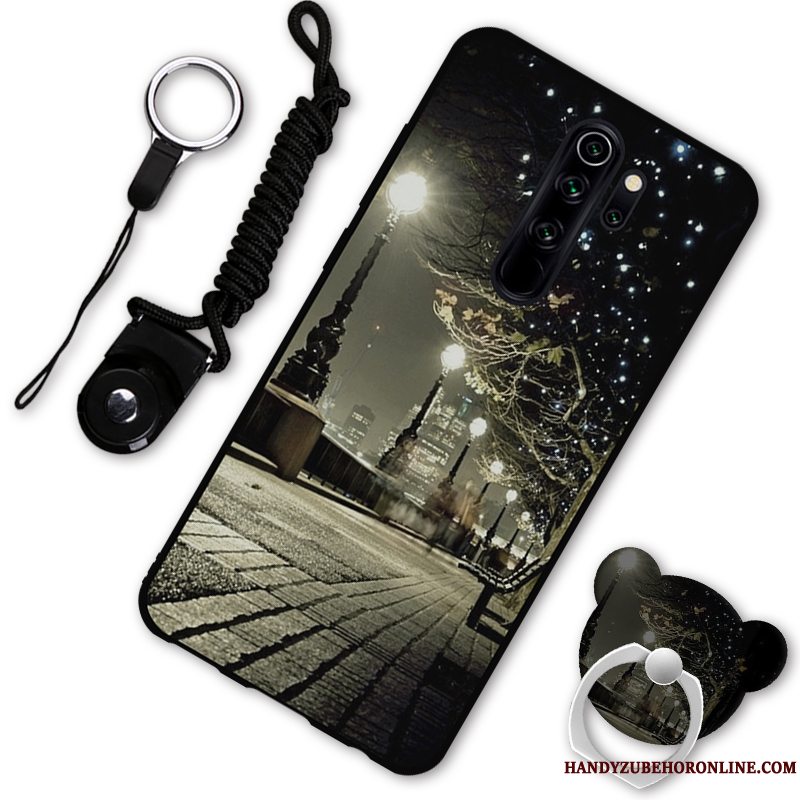 Etui Redmi Note 8 Pro Cartoon Anti-fald Elskeren, Cover Redmi Note 8 Pro Support Telefonrød