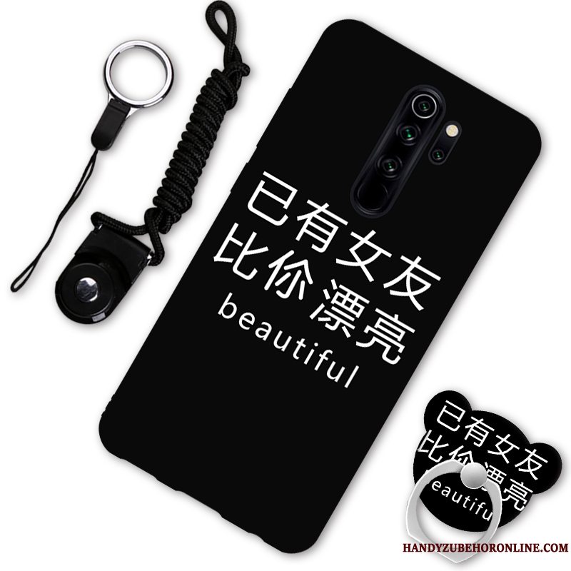 Etui Redmi Note 8 Pro Cartoon Anti-fald Elskeren, Cover Redmi Note 8 Pro Support Telefonrød