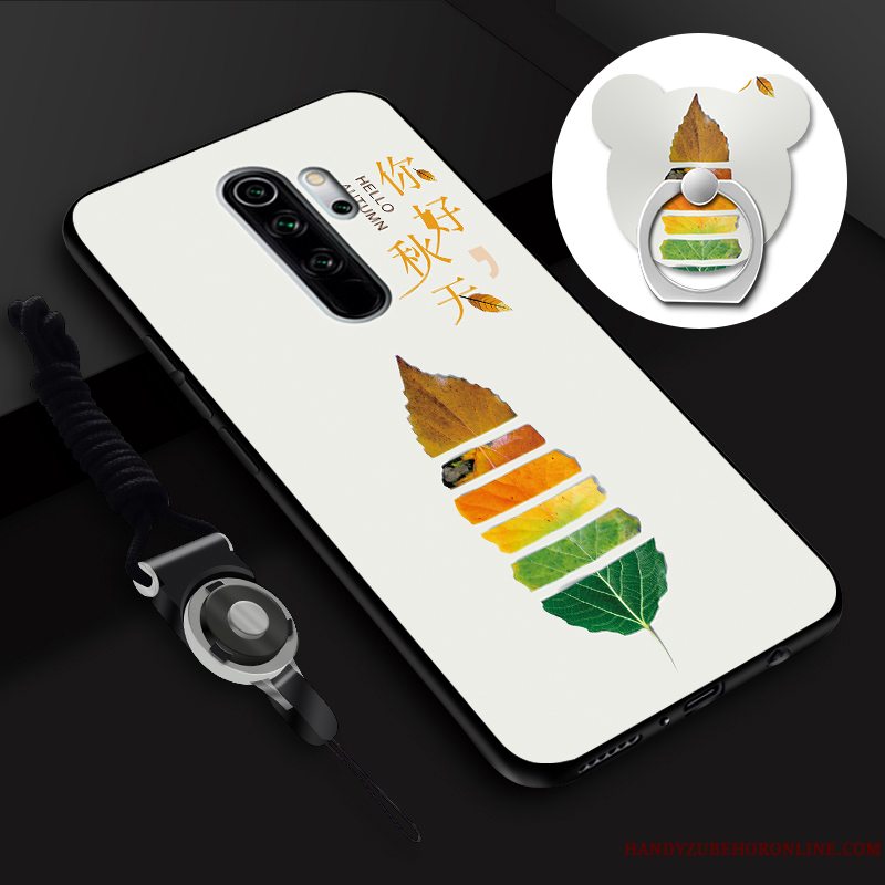 Etui Redmi Note 8 Pro Cartoon Skærmbeskyttelse Hærdning, Cover Redmi Note 8 Pro Hængende Ornamenter Telefon