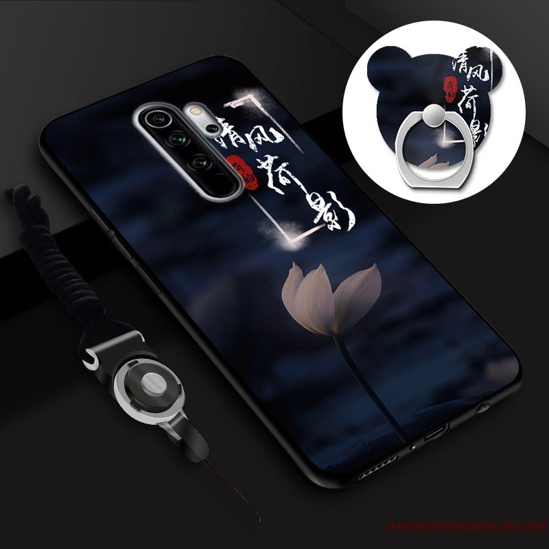 Etui Redmi Note 8 Pro Cartoon Skærmbeskyttelse Hærdning, Cover Redmi Note 8 Pro Hængende Ornamenter Telefon