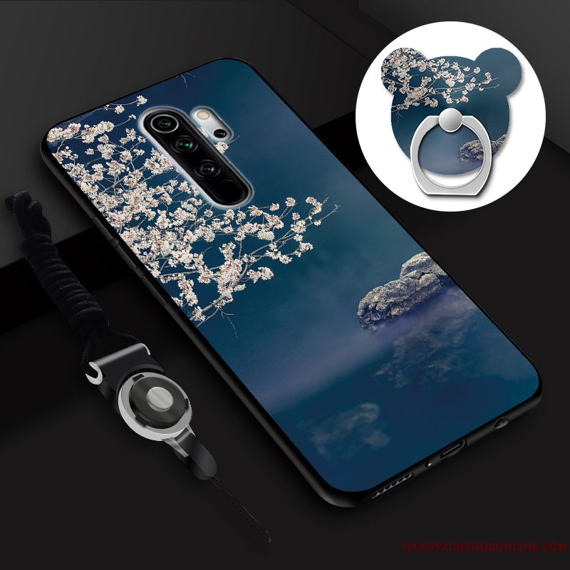 Etui Redmi Note 8 Pro Cartoon Skærmbeskyttelse Hærdning, Cover Redmi Note 8 Pro Hængende Ornamenter Telefon