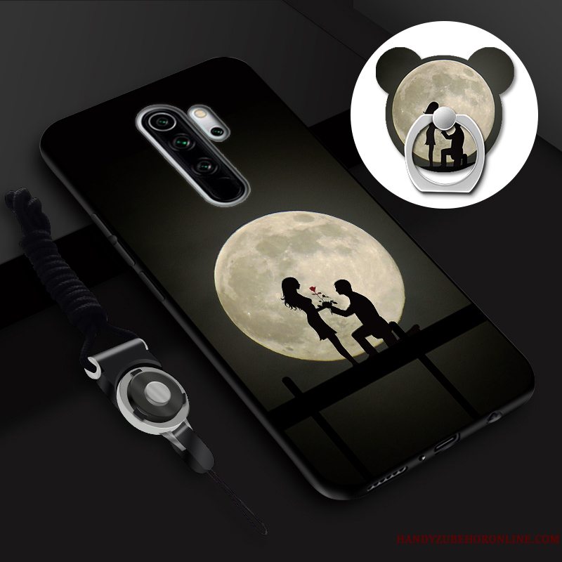 Etui Redmi Note 8 Pro Cartoon Skærmbeskyttelse Hærdning, Cover Redmi Note 8 Pro Hængende Ornamenter Telefon