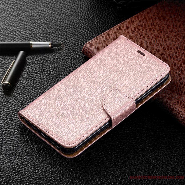 Etui Redmi Note 8 Pro Folio Telefontrend, Cover Redmi Note 8 Pro Tegnebog Rød Hængende Ornamenter